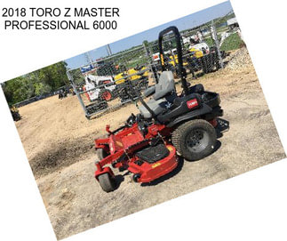 2018 TORO Z MASTER PROFESSIONAL 6000