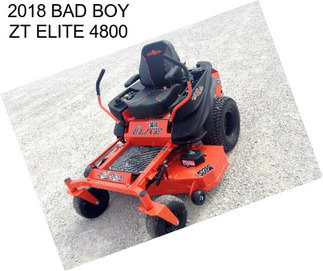 2018 BAD BOY ZT ELITE 4800