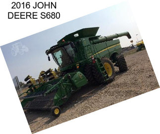 2016 JOHN DEERE S680