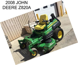 2008 JOHN DEERE Z820A