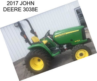 2017 JOHN DEERE 3038E