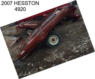 2007 HESSTON 4920