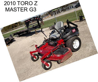 2010 TORO Z MASTER G3