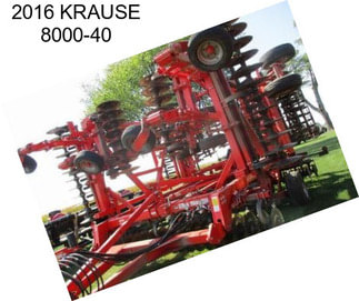 2016 KRAUSE 8000-40
