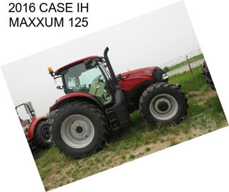 2016 CASE IH MAXXUM 125