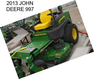 2013 JOHN DEERE 997