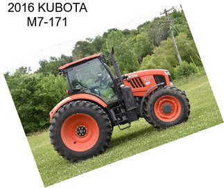 2016 KUBOTA M7-171