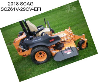 2018 SCAG SCZ61V-29CV-EFI