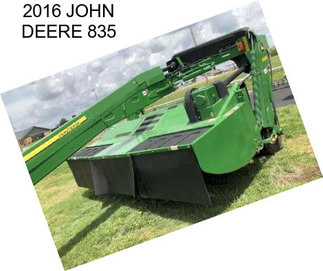 2016 JOHN DEERE 835