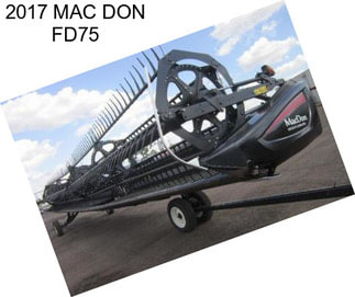 2017 MAC DON FD75