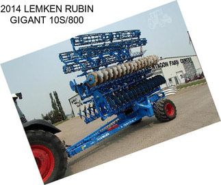 2014 LEMKEN RUBIN GIGANT 10S/800