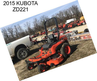 2015 KUBOTA ZD221