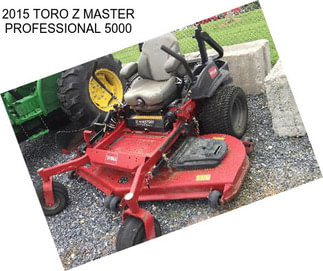 2015 TORO Z MASTER PROFESSIONAL 5000