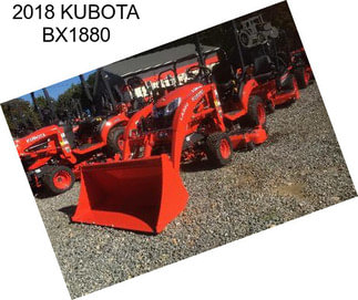 2018 KUBOTA BX1880