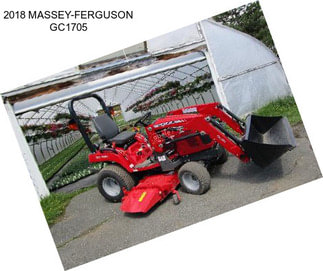 2018 MASSEY-FERGUSON GC1705