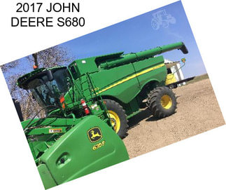 2017 JOHN DEERE S680