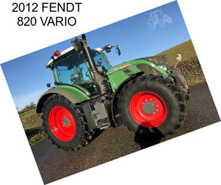 2012 FENDT 820 VARIO