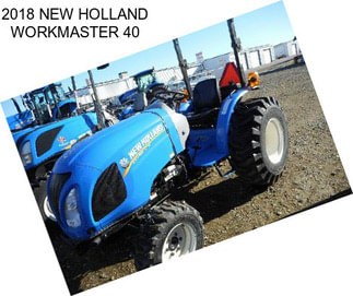 2018 NEW HOLLAND WORKMASTER 40