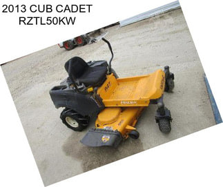 2013 CUB CADET RZTL50KW