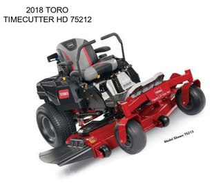 2018 TORO TIMECUTTER HD 75212