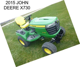 2015 JOHN DEERE X730