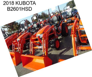 2018 KUBOTA B2601HSD