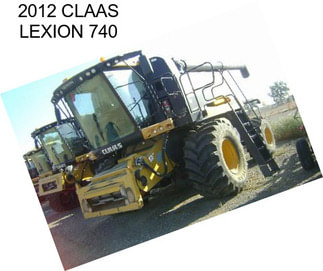 2012 CLAAS LEXION 740