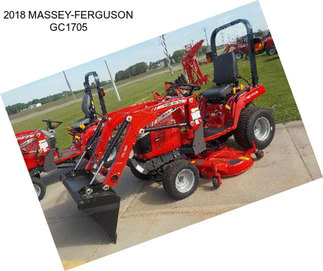 2018 MASSEY-FERGUSON GC1705