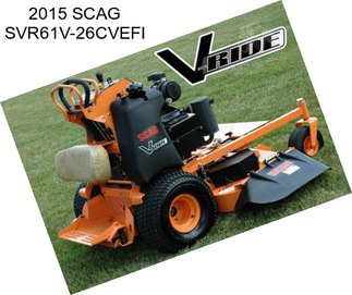 2015 SCAG SVR61V-26CVEFI