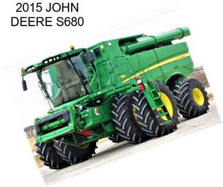 2015 JOHN DEERE S680