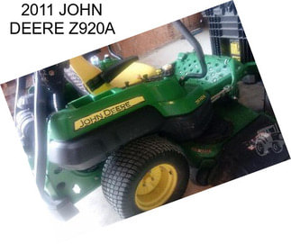 2011 JOHN DEERE Z920A