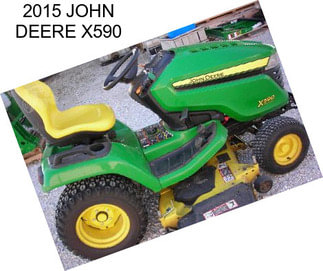 2015 JOHN DEERE X590