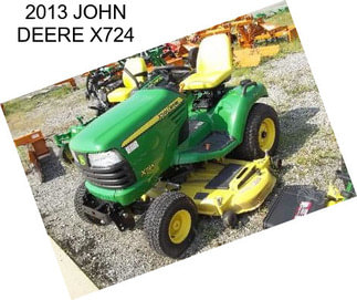 2013 JOHN DEERE X724