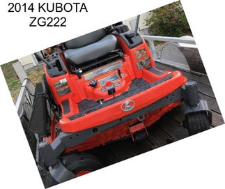 2014 KUBOTA ZG222