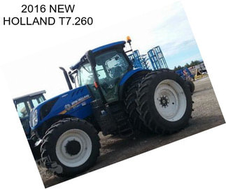 2016 NEW HOLLAND T7.260