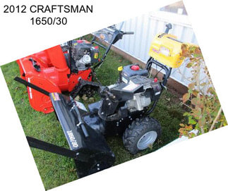 2012 CRAFTSMAN 1650/30