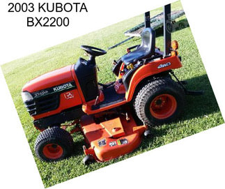 2003 KUBOTA BX2200