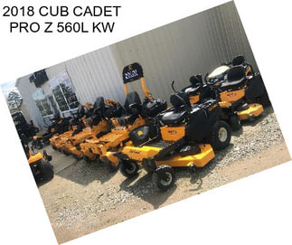 2018 CUB CADET PRO Z 560L KW