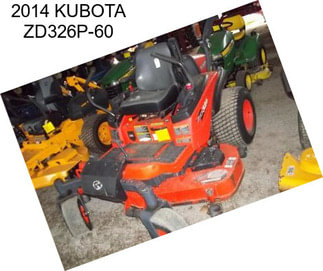 2014 KUBOTA ZD326P-60