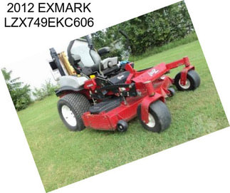 2012 EXMARK LZX749EKC606