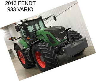 2013 FENDT 933 VARIO