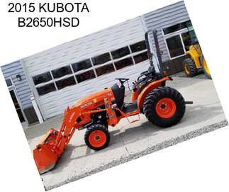 2015 KUBOTA B2650HSD