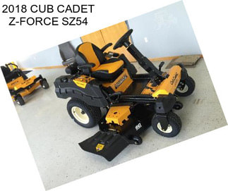 2018 CUB CADET Z-FORCE SZ54