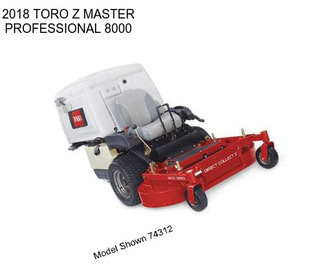 2018 TORO Z MASTER PROFESSIONAL 8000