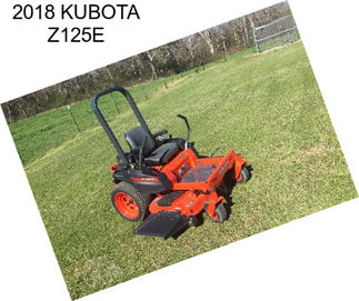 2018 KUBOTA Z125E