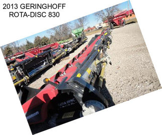 2013 GERINGHOFF ROTA-DISC 830