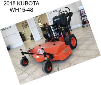 2018 KUBOTA WH15-48