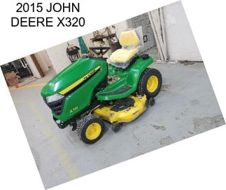 2015 JOHN DEERE X320