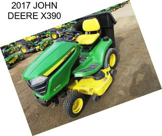 2017 JOHN DEERE X390