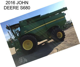 2016 JOHN DEERE S680